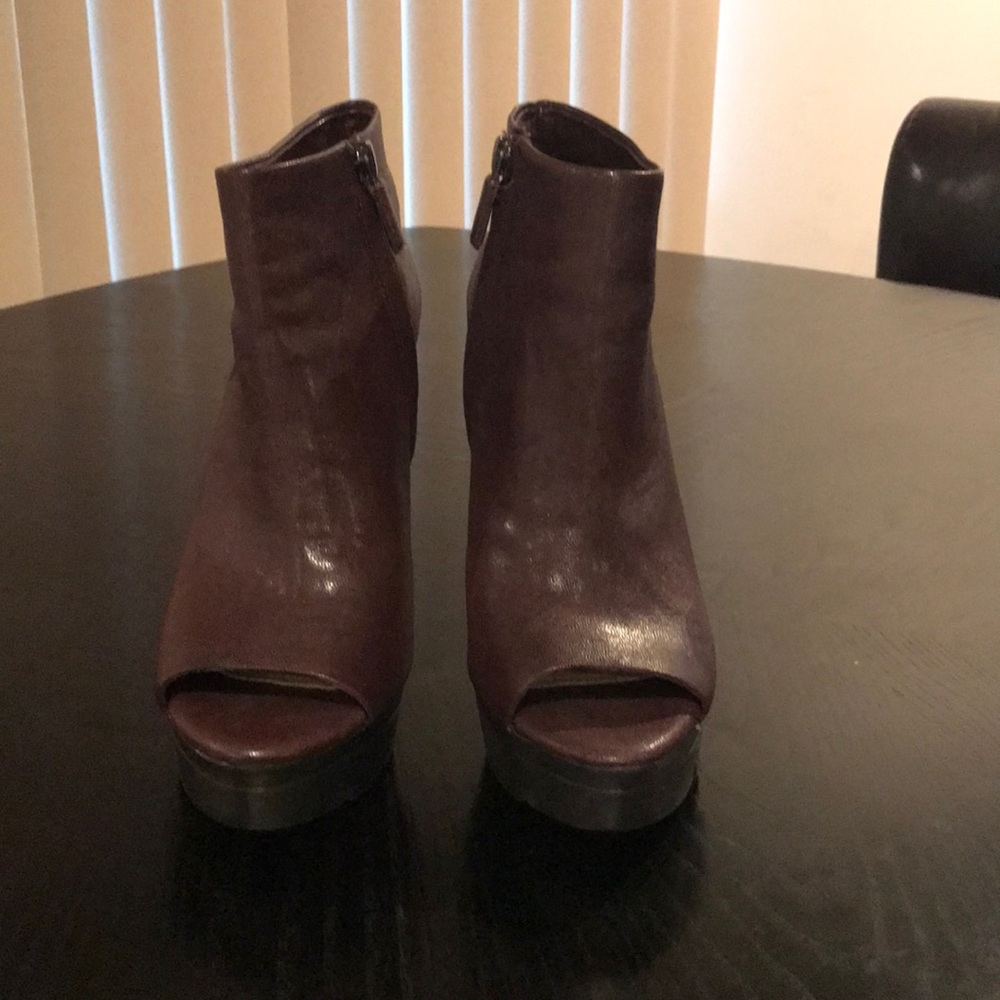 BCBG Peep Toe Booties